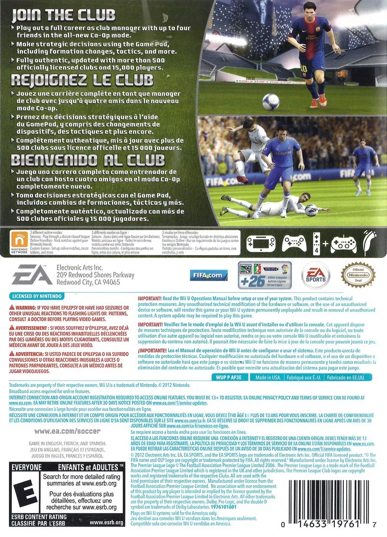 FIFA Soccer 13 box back