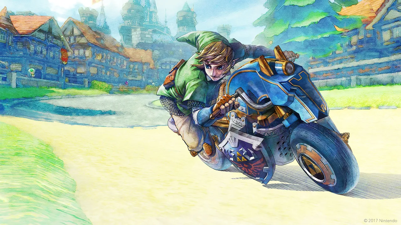 Backdrop artwork for Mario Kart 8