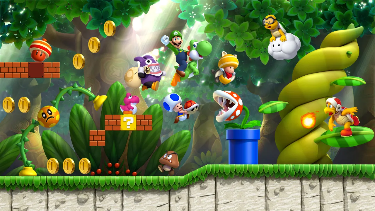 Backdrop artwork for New Super Luigi U