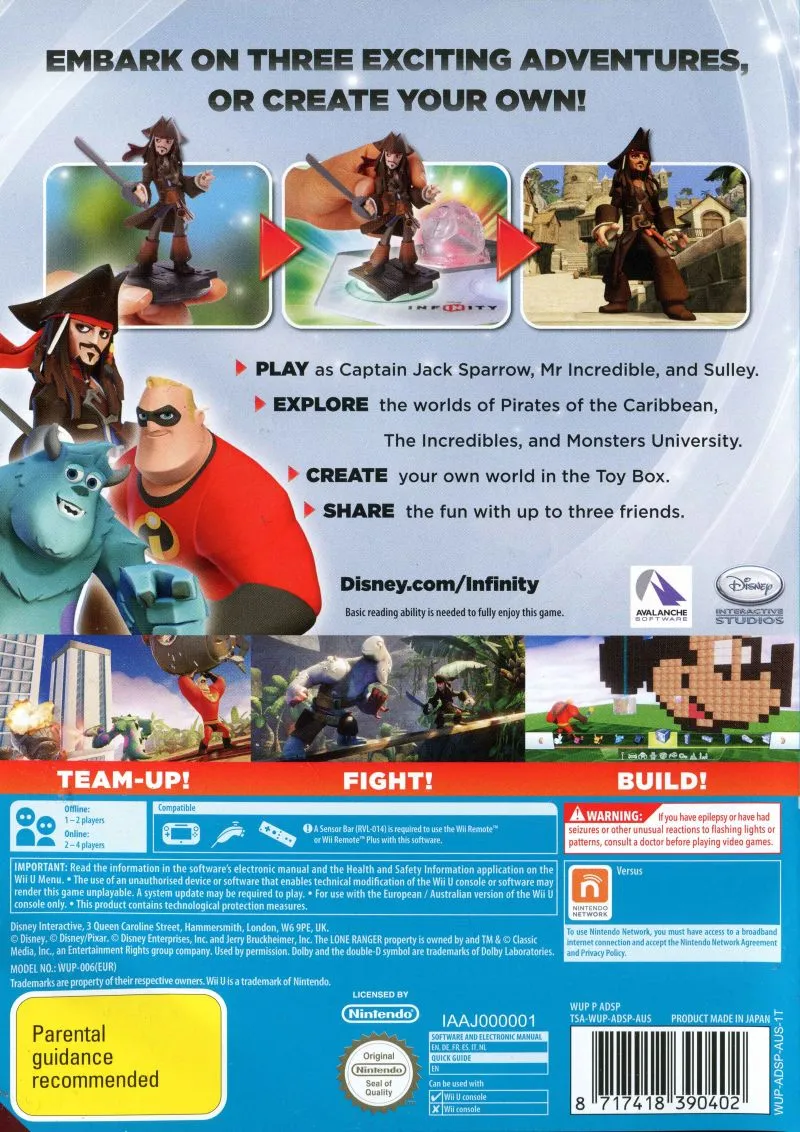 Disney Infinity box back