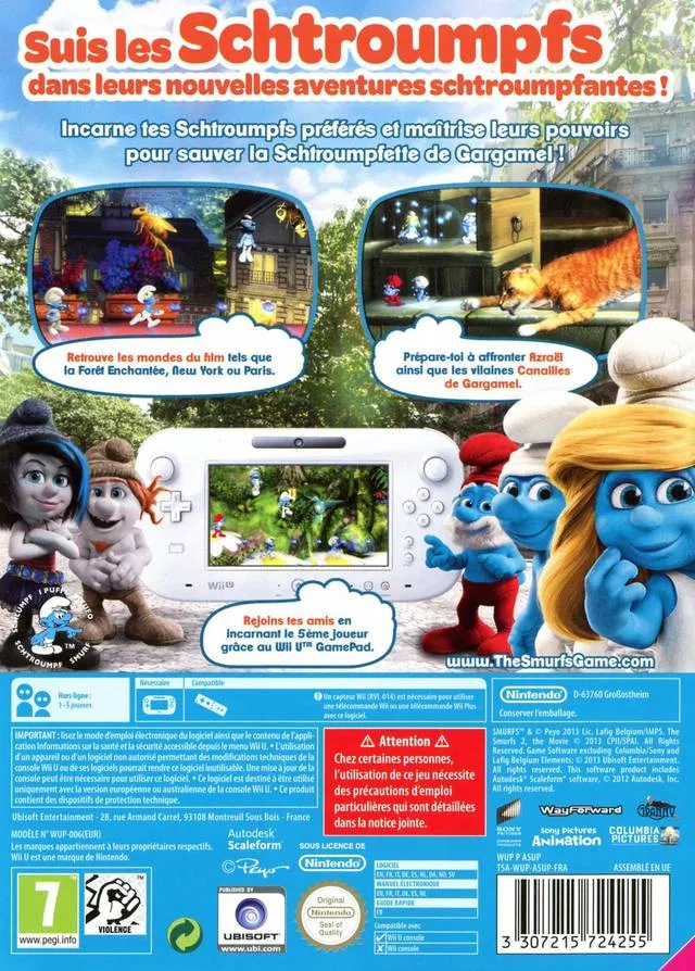 The Smurfs 2 box back