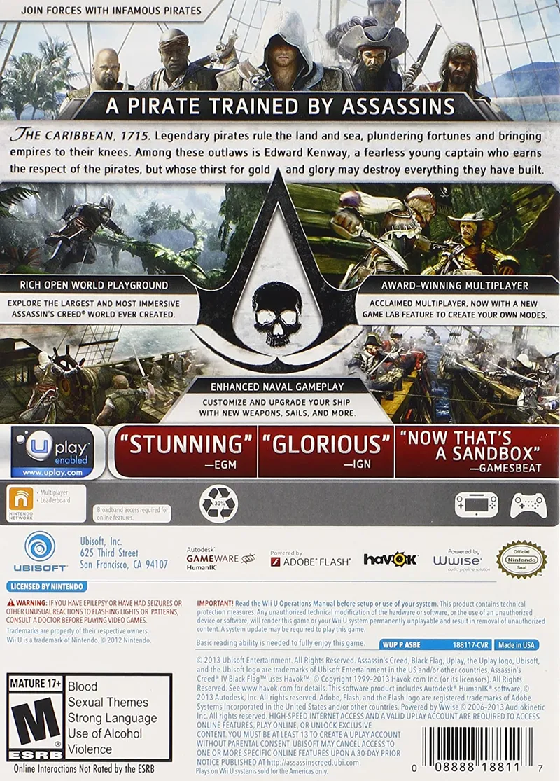 Assassin's Creed IV: Black Flag box back
