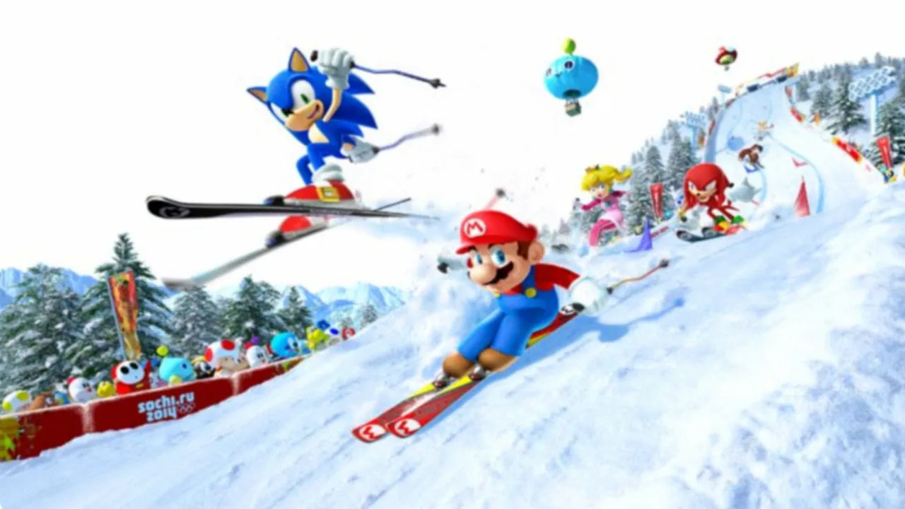 Backdrop artwork for Mario & Sonic at the Sochi 2014 Olympic Winter Games
