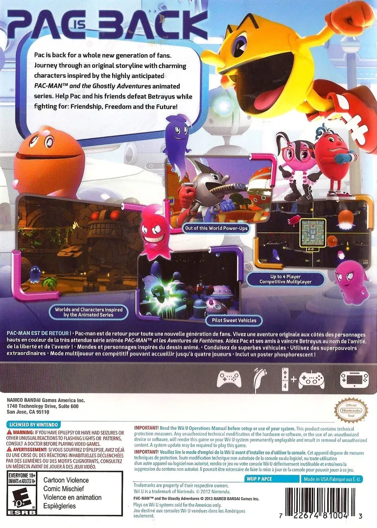 Pac-Man and the Ghostly Adventures box back