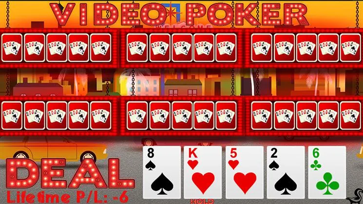 Backdrop artwork for 6-Hand Video Poker