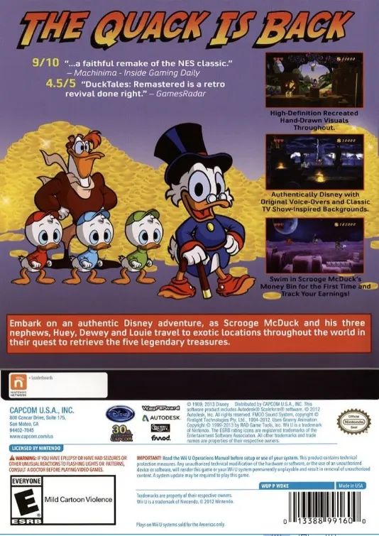 DuckTales: Remastered box back