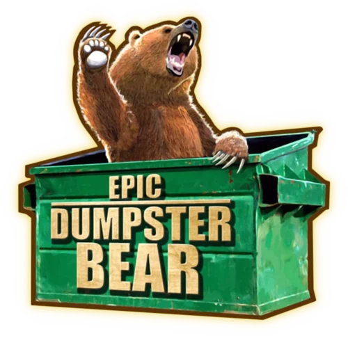 Epic Dumpster Bear logo
