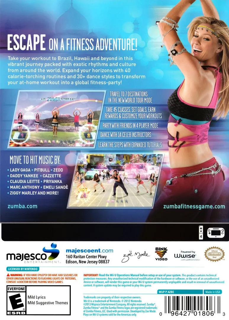 Zumba Fitness: World Party box back