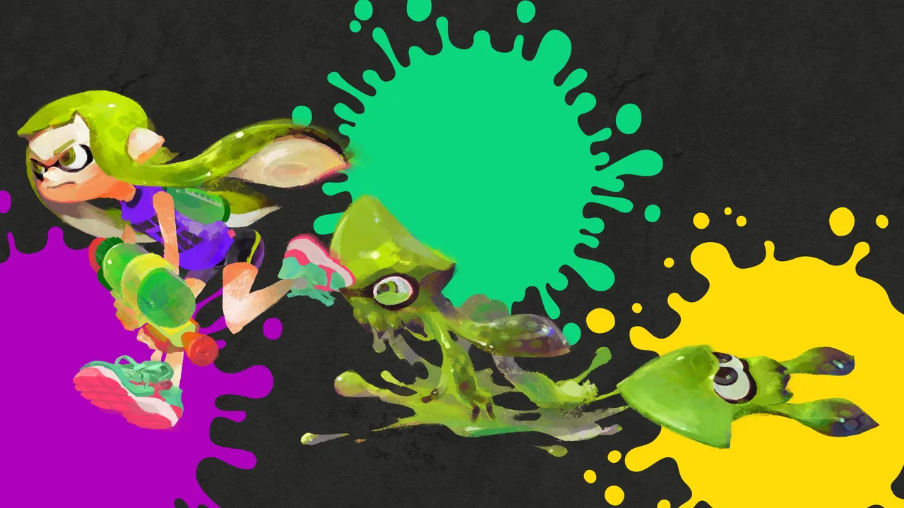 Backdrop artwork for Splatoon
