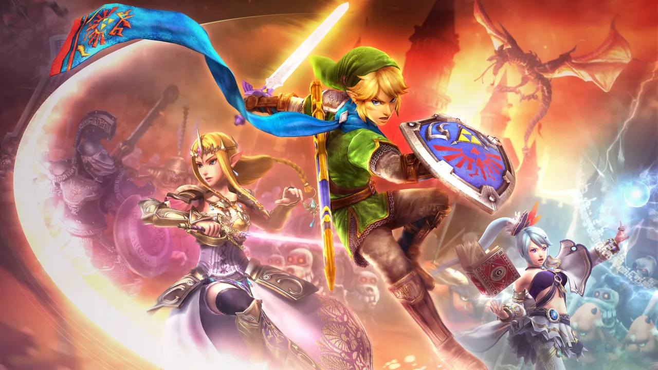 Backdrop artwork for Hyrule Warriors