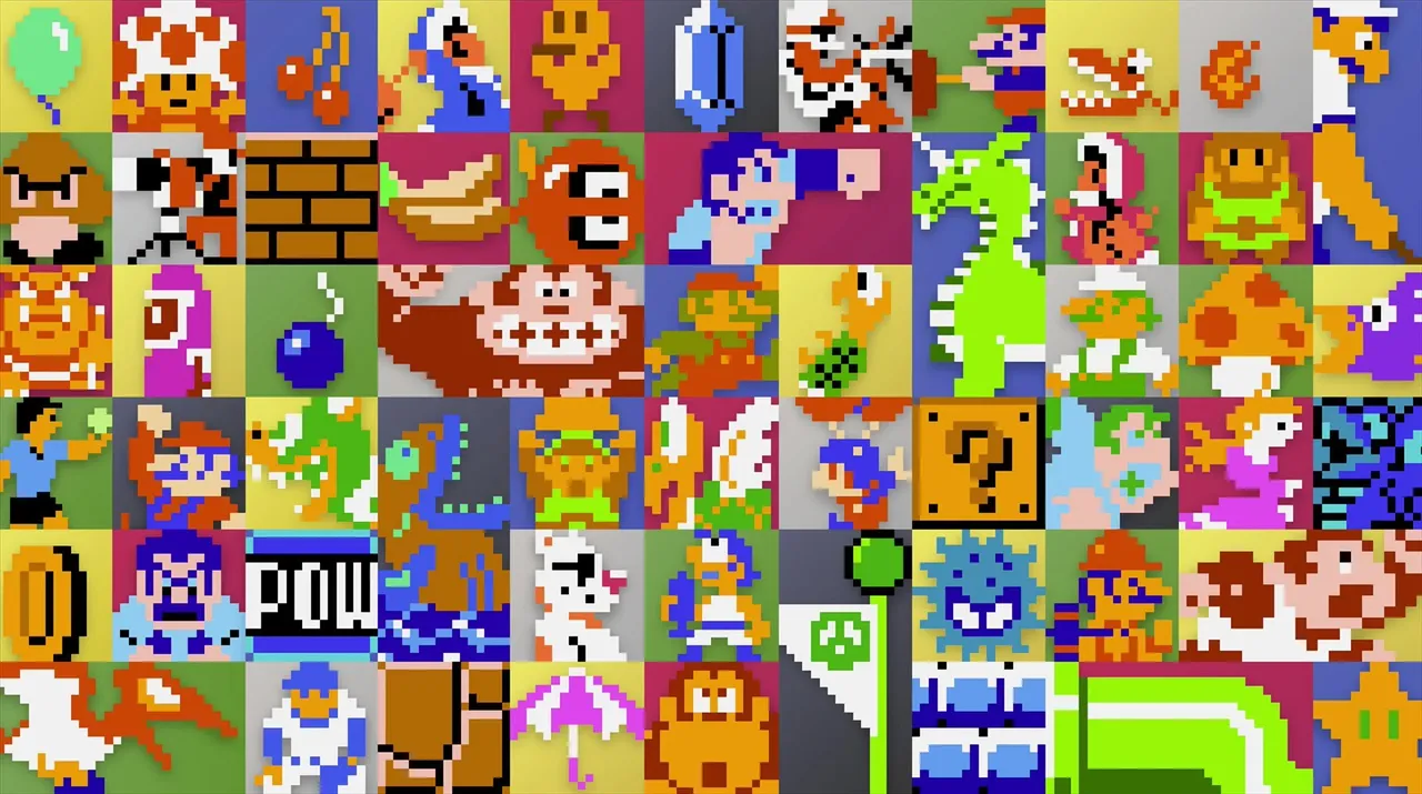 Backdrop artwork for NES Remix Pack