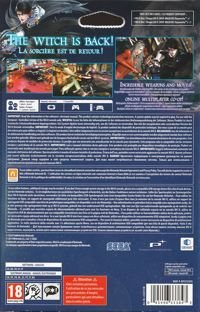 Bayonetta box back