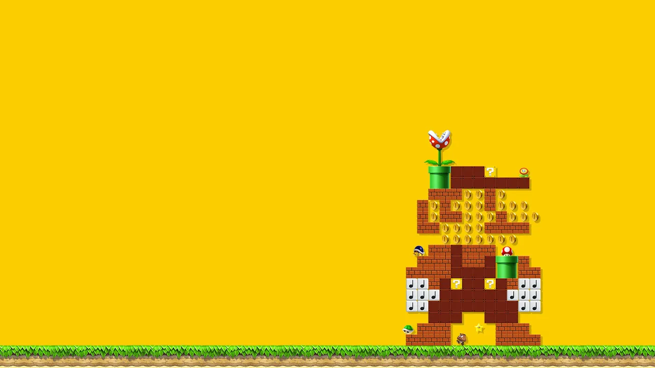 Backdrop artwork for Super Mario Maker