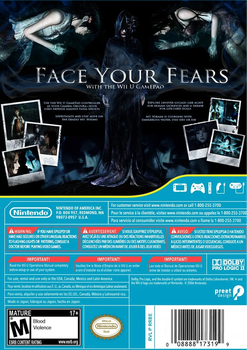 Fatal Frame: Maiden of Black Water box back