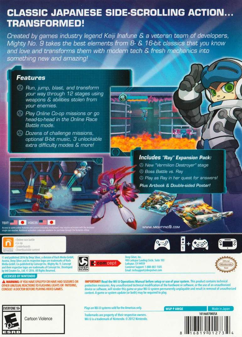 Mighty No. 9 box back