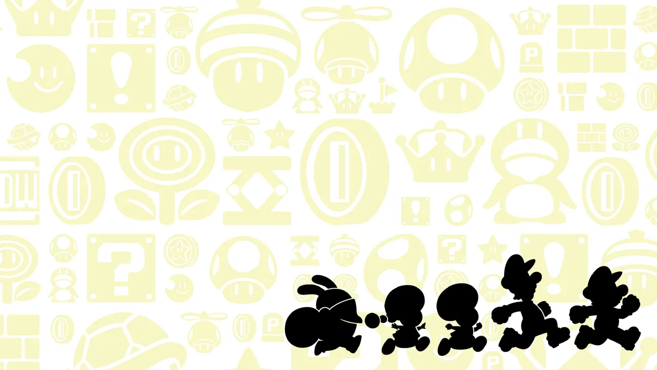 Backdrop artwork for New Super Mario Bros. U
