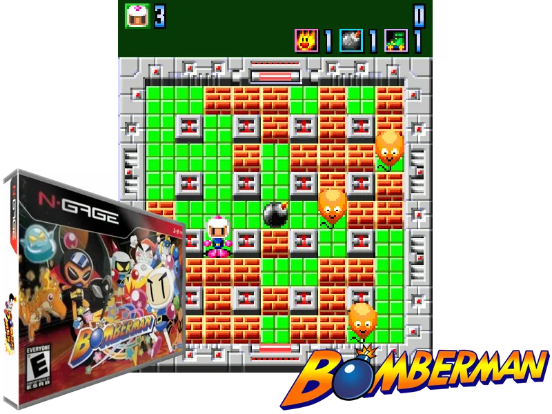 Backdrop artwork for Bomberman