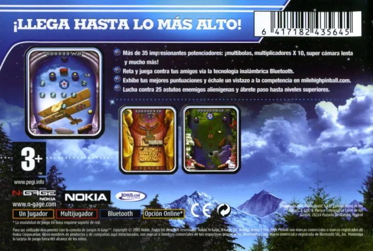 Mile High Pinball box back