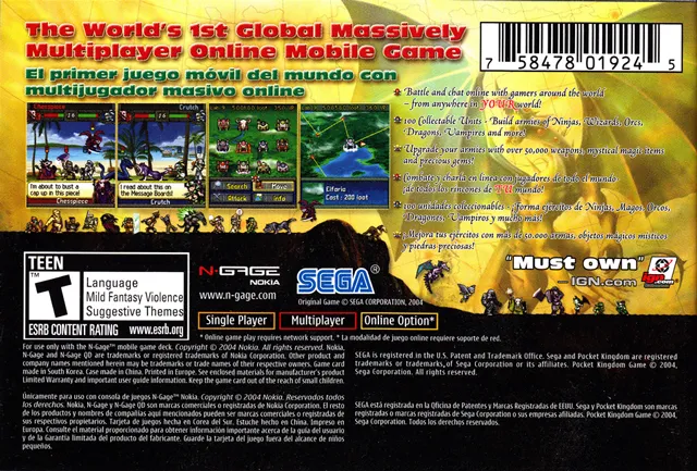 Pocket Kingdom: Own the World box back