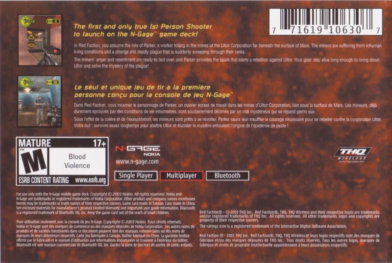 Red Faction box back