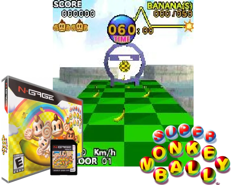 Backdrop artwork for Super Monkey Ball