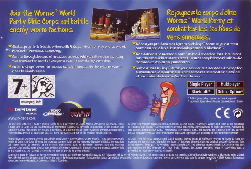 Worms: World Party box back
