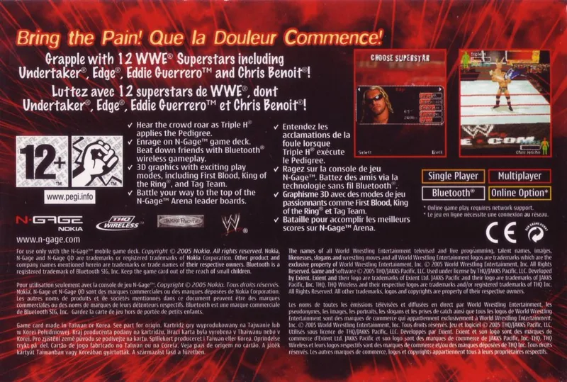 WWE: Aftershock box back
