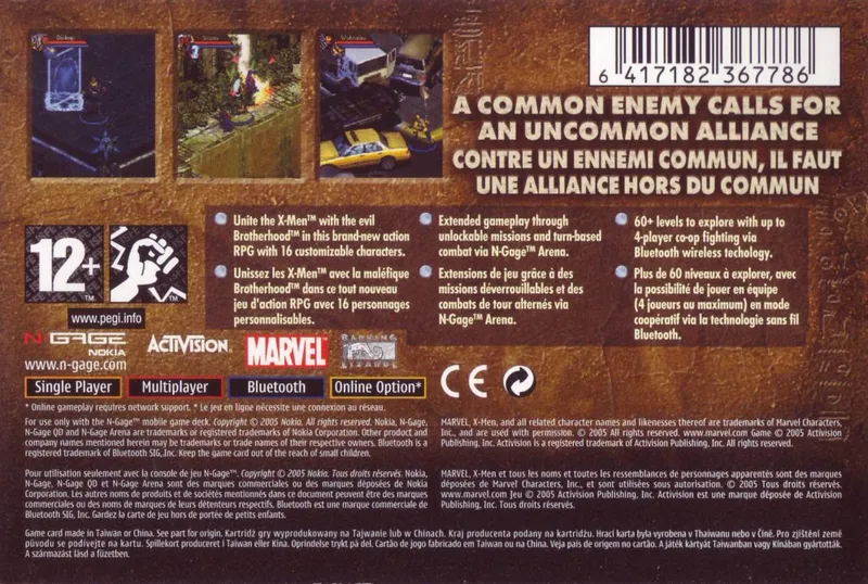 X-Men Legends II: Rise of Apocalypse box back
