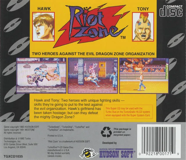 Riot Zone box back