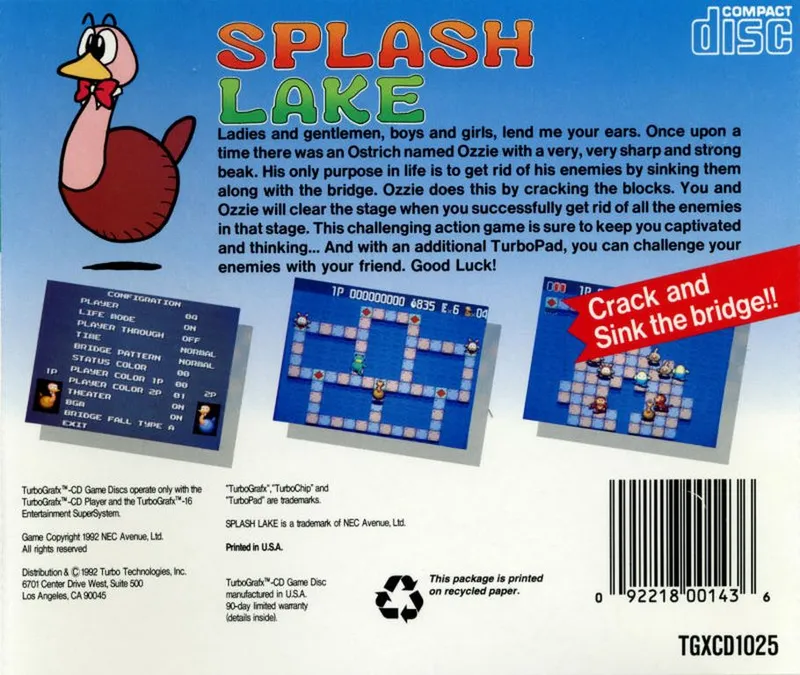 Splash Lake box back