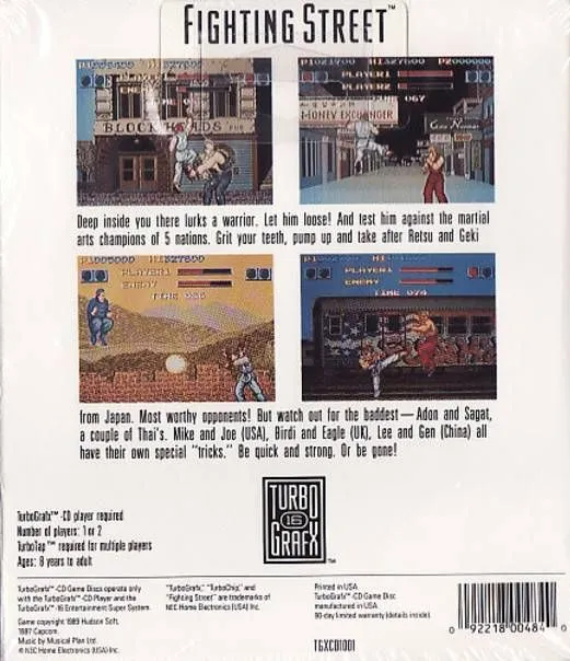 Fighting Street box back