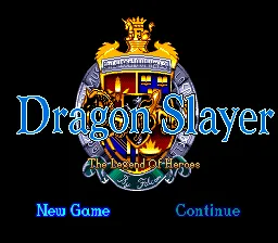 Dragon Slayer: The Legend of Heroes screenshot