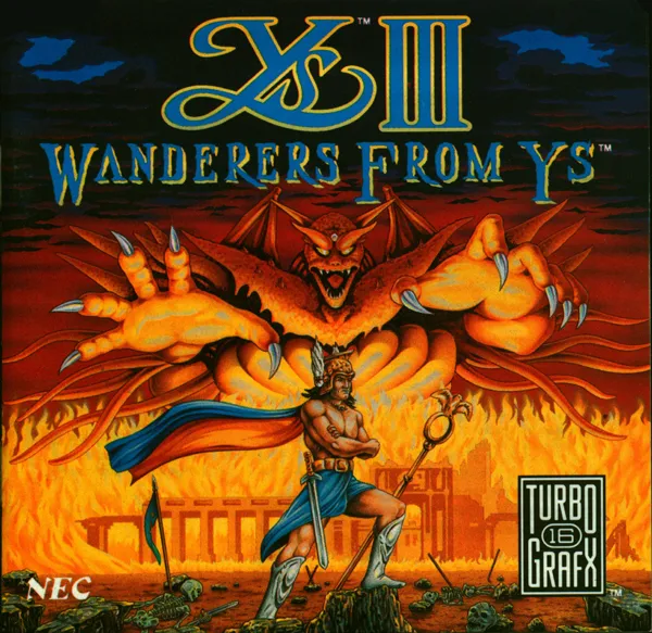 Ys III: Wanderers from Ys box art