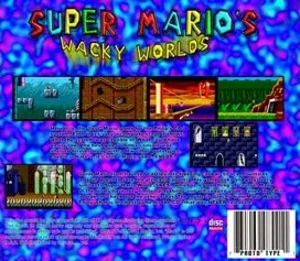 Super Mario's Wacky Worlds box back