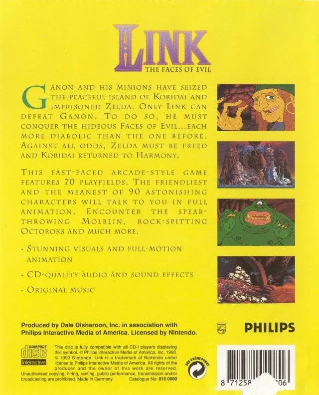Link: The Faces of Evil box back