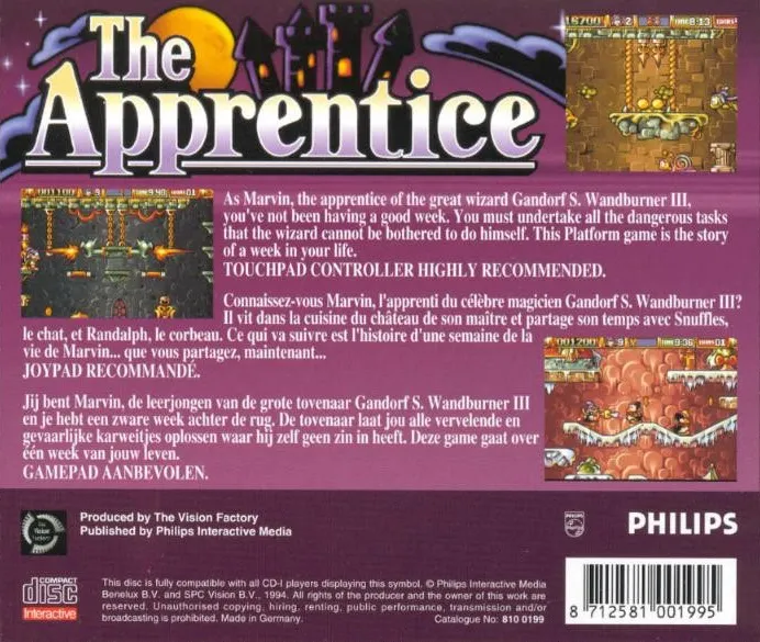 The Apprentice box back
