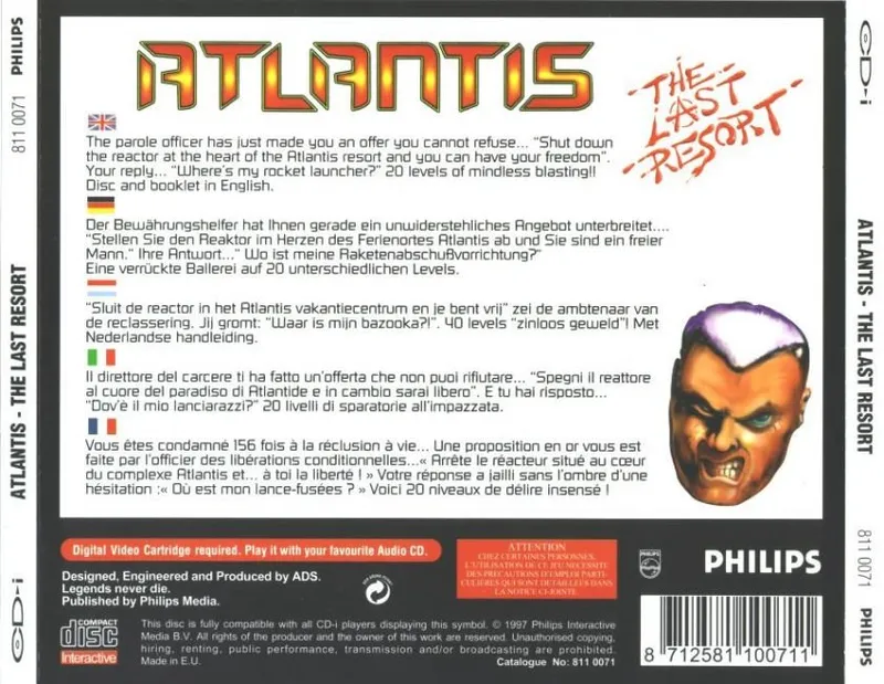 Atlantis: The Last Resort box back