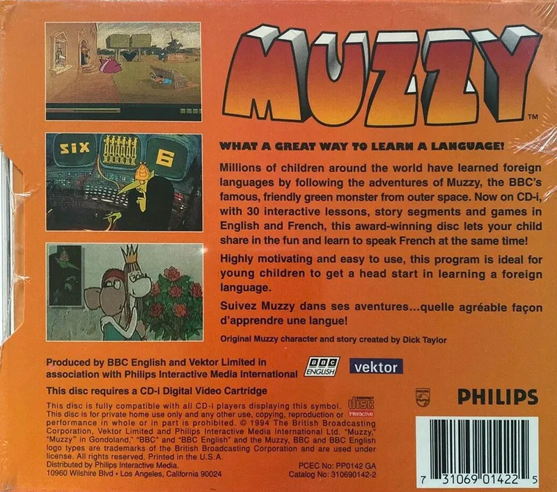 Muzzy: Learn French the Fun Way box back