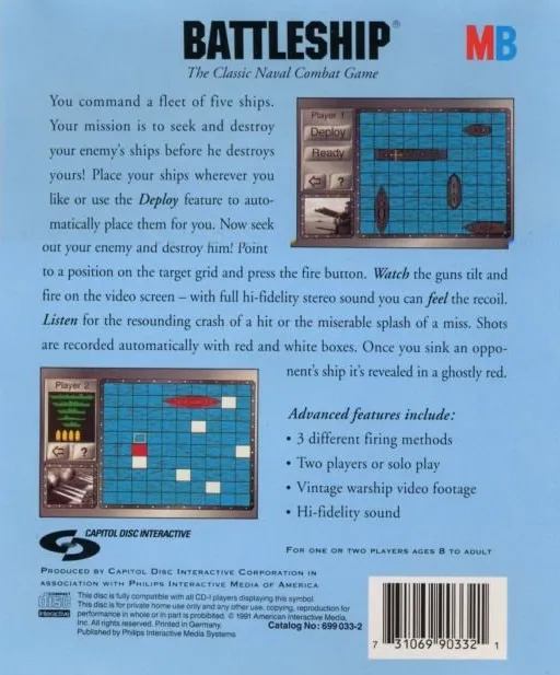 Battleship box back
