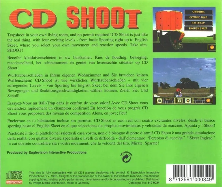 CD Shoot box back