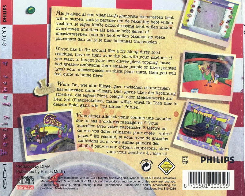 Family Games II: Junk Food Jive box back