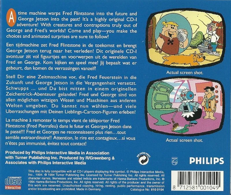 Flintstones & Jetsons: Timewarp box back