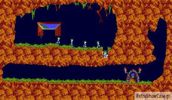 Backdrop artwork for Lemmings