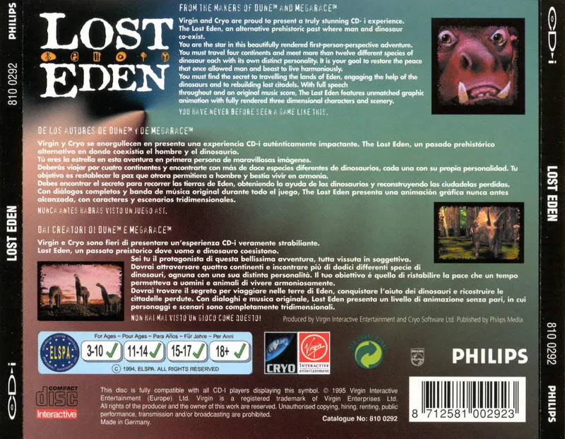 Lost Eden box back