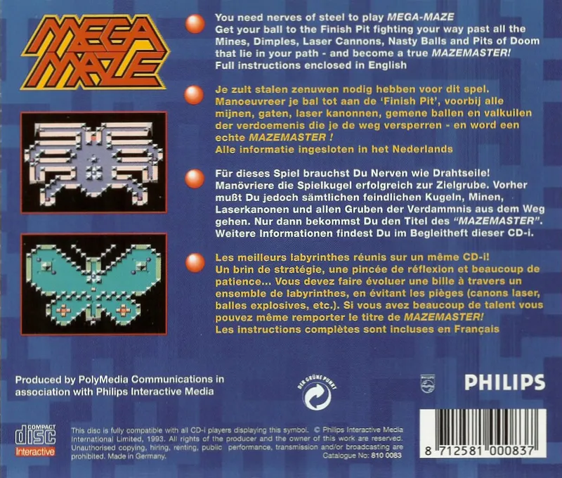 Mega-Maze box back