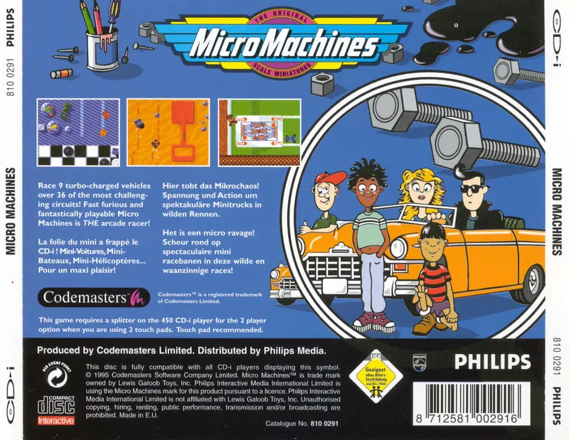 Micro Machines box back