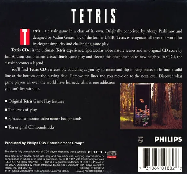 Tetris box back