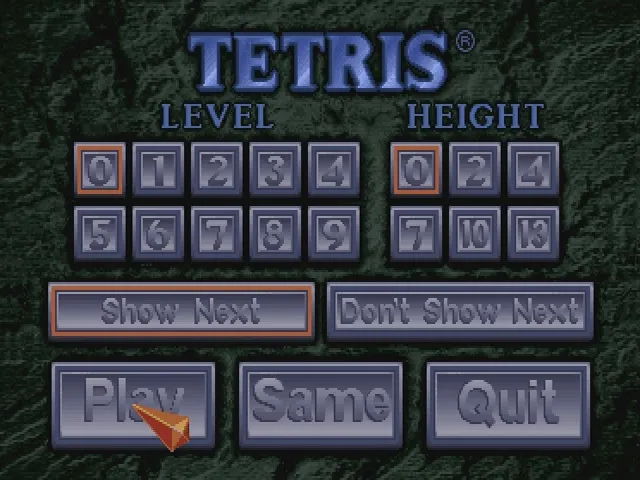 Tetris screenshot