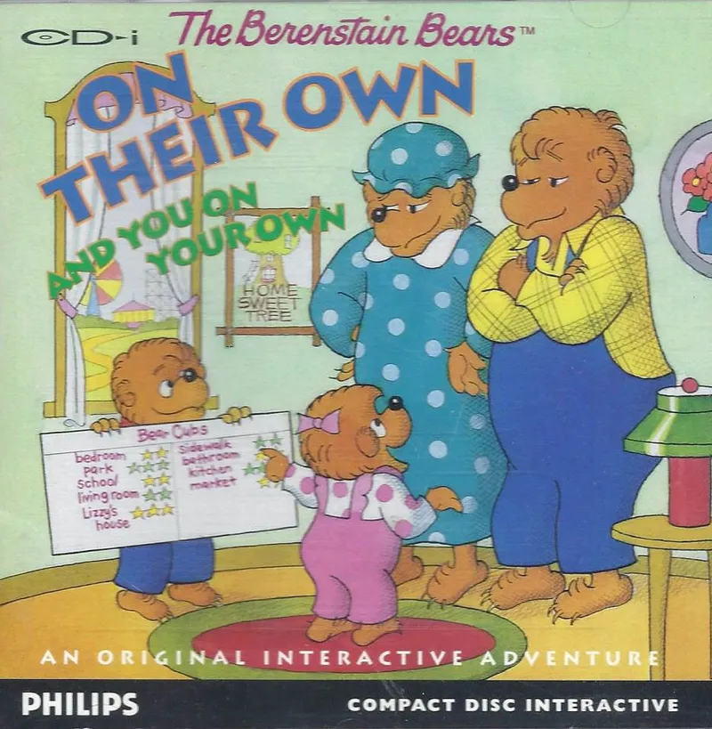 The Berenstain Bears: On Their Own, and You On Your Own cover art for Philips CD-i