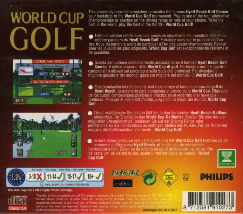 World Cup Golf: Hyatt Dorado Beach box back